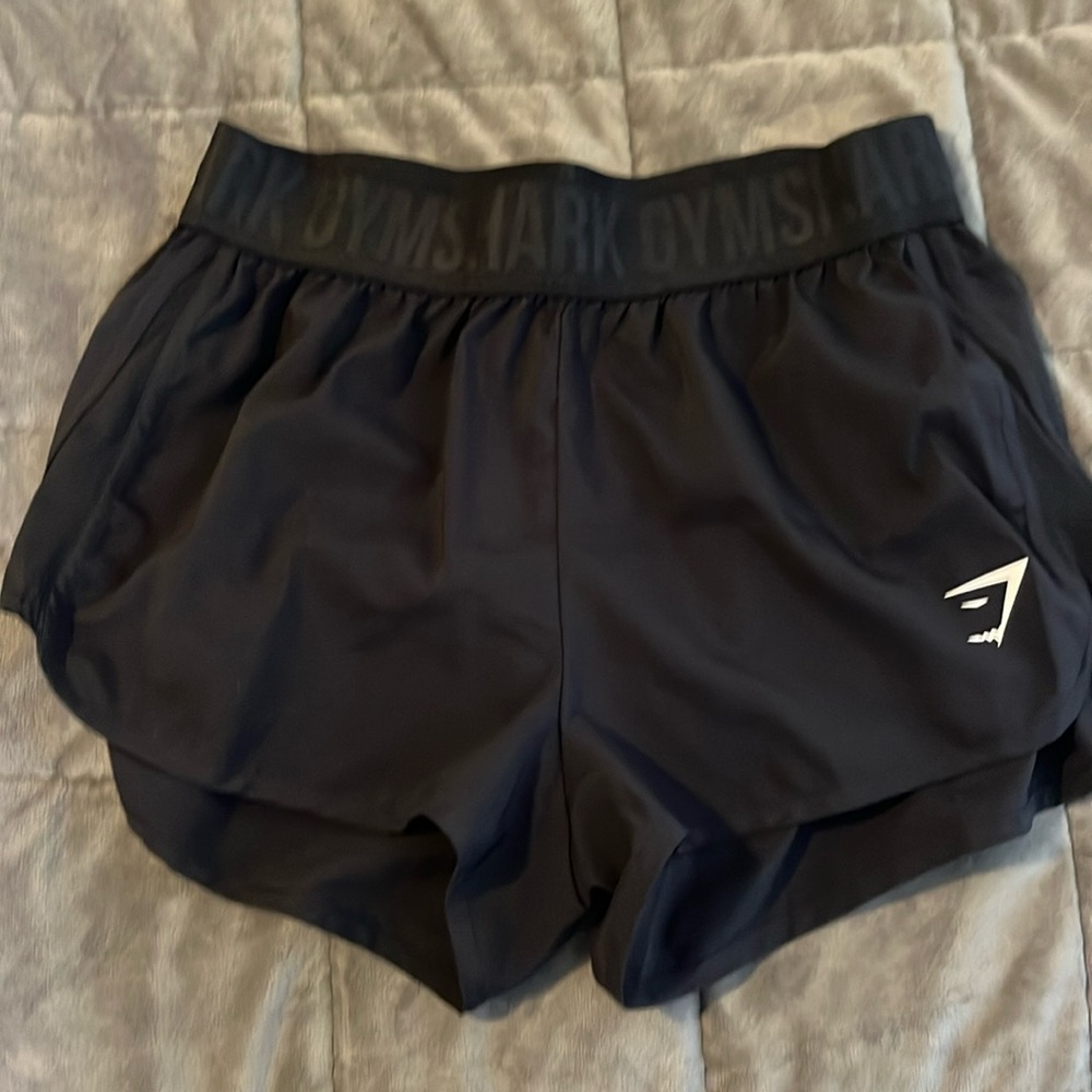 Gymshark black running shorts